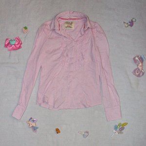 ♡【Pink Checkered Button Up EVOLOVE】 ♡ ♥〔Femme Loli
